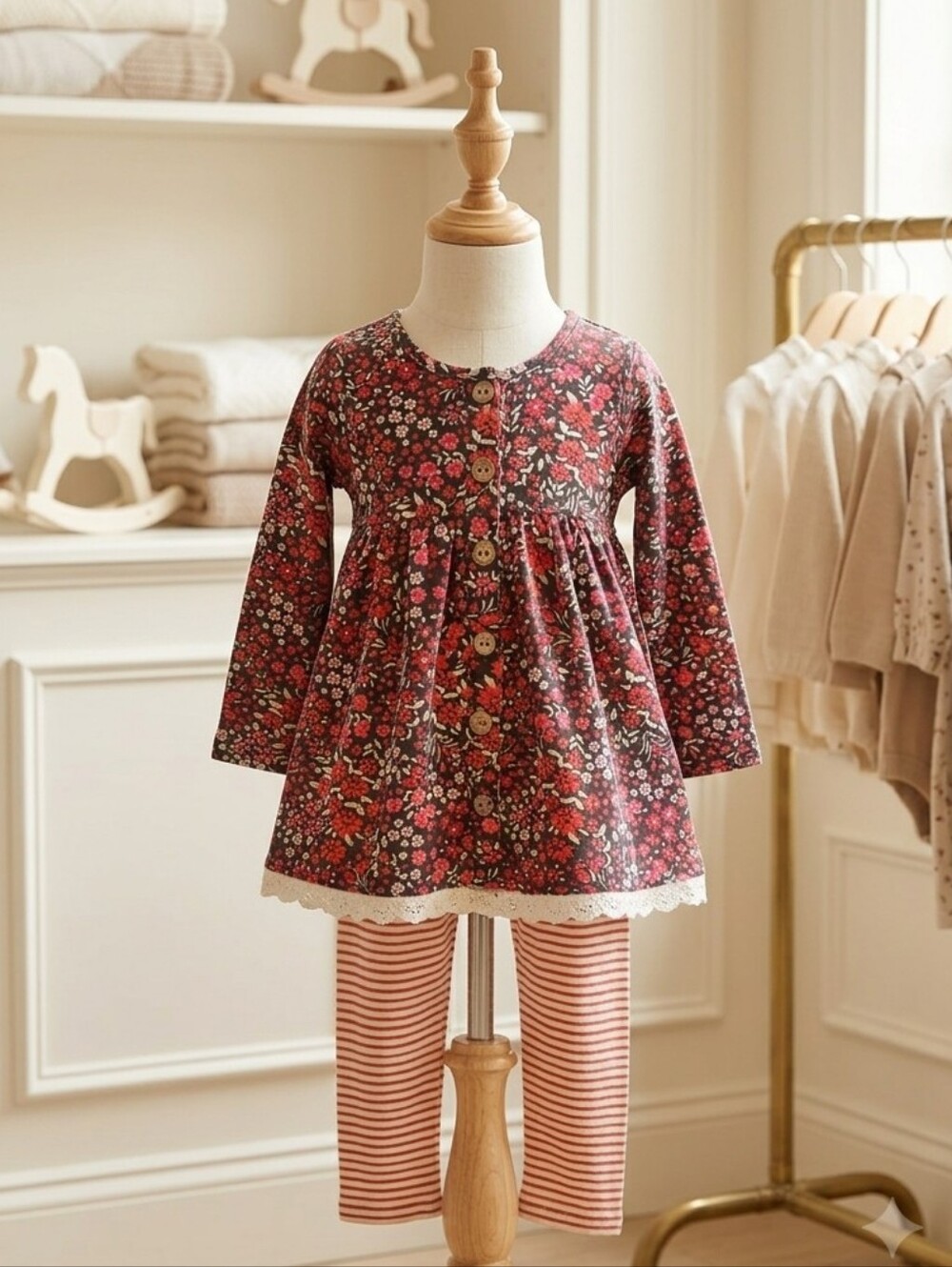 Cheeky Plum Floral Matching Set - Sz 2T